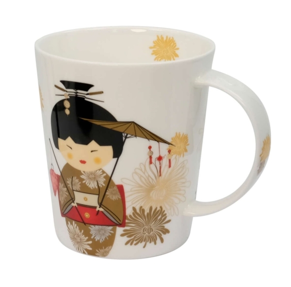 CUPTI Porzellanbecher "Geisha Gold"